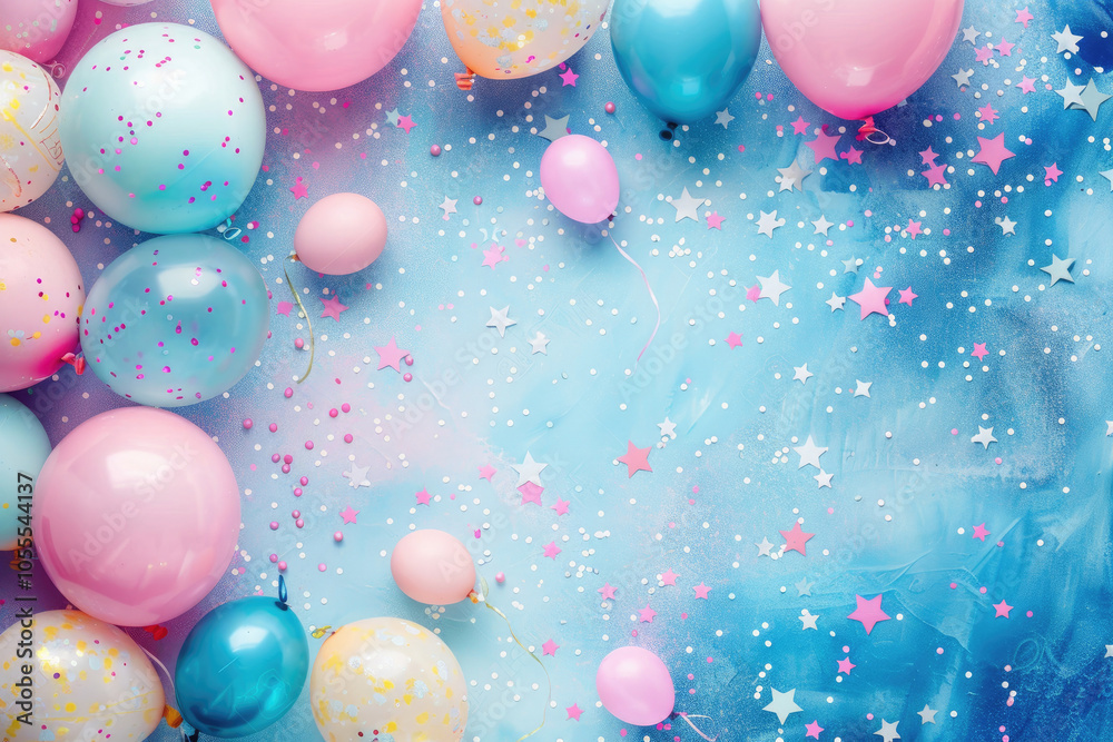 Background for a children's gender party Background for a children's gender party