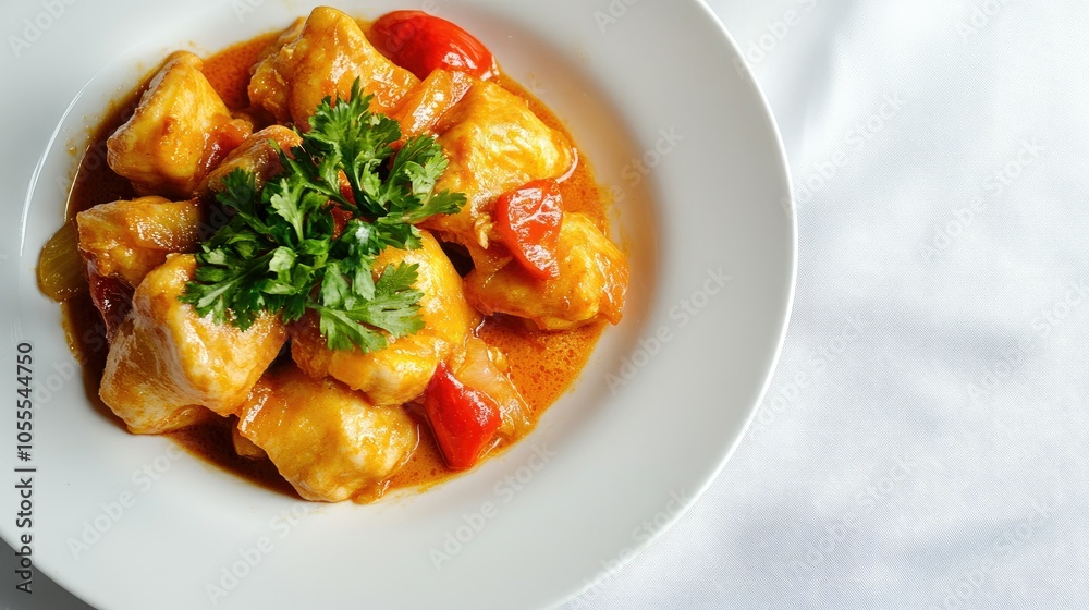 A simple dish of roti bawang putih, served on a white plate with abundant copy space for culinary use. A simple dish of roti bawang putih, served on a white plate with abundant copy space for culinary use.