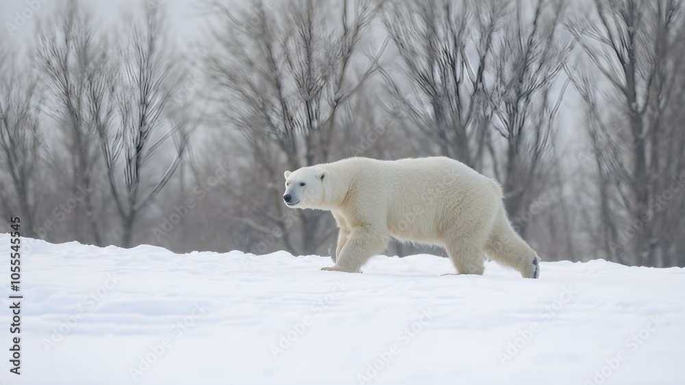 polar bear in the snow polar bear in the snow