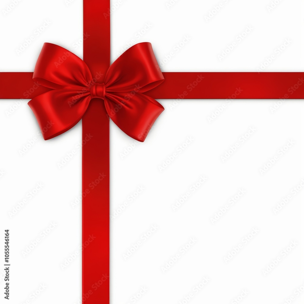 lazo rojo de regalo. aislado fondo blanco lazo rojo de regalo. aislado fondo blanco