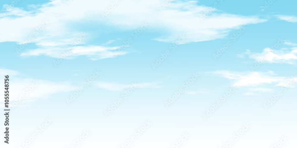 Fototapeta premium 背景素材_青空と雲