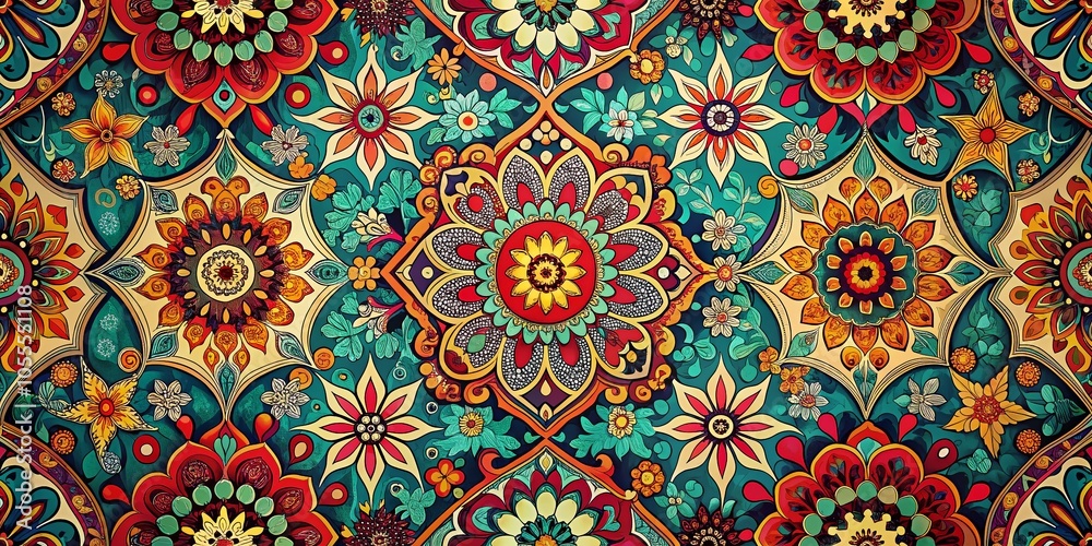 Surreal Optical Art Background with Retro Patterns for Modern Textile and Wallpaper Design Surreal Optical Art Background with Retro Patterns for Modern Textile and Wallpaper Design