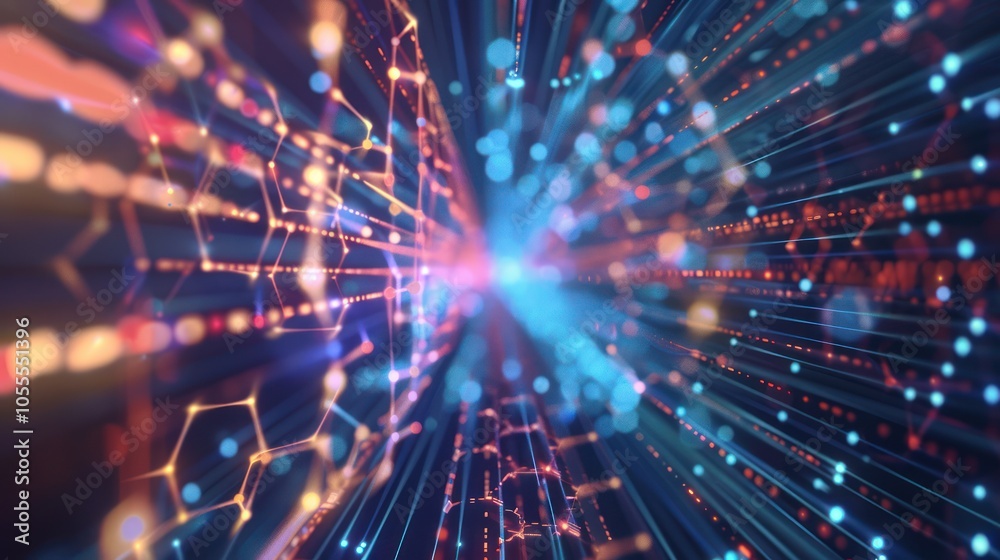 Abstract Digital Network Connection Abstract Digital Network Connection