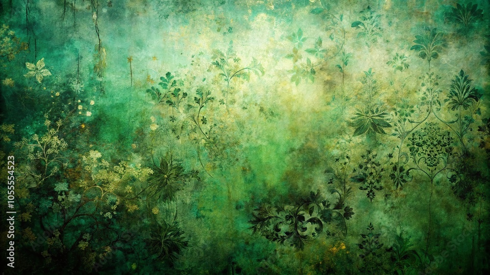 Textured Abstract Art Background in Shades of Green and Black for Vintage Style Photography Textured Abstract Art Background in Shades of Green and Black for Vintage Style Photography