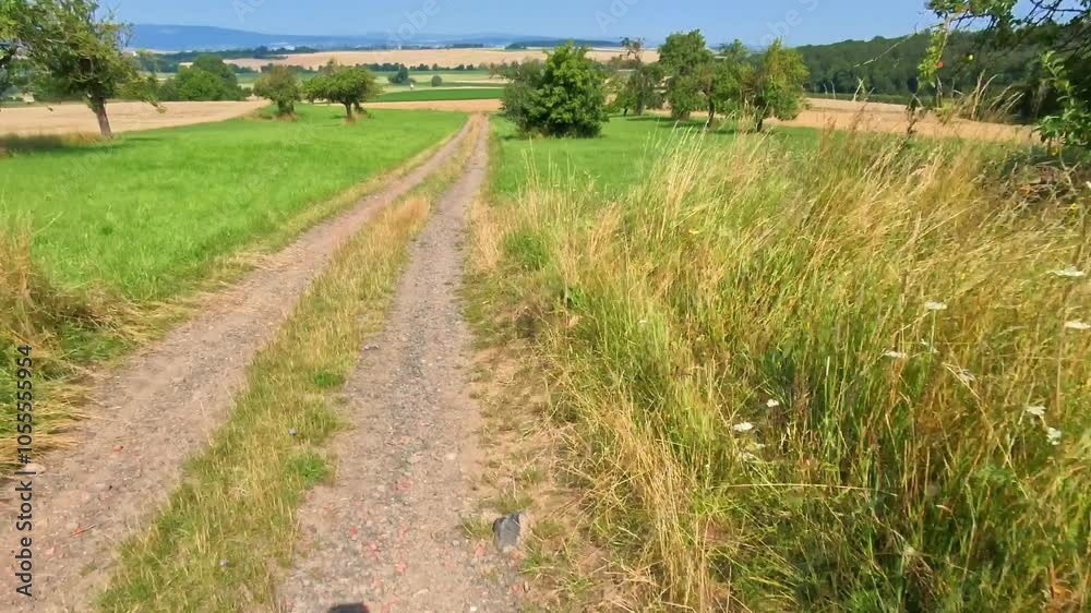 Feldwegen im Sommer, Fahrradfahren, Fahradtour, Natur, Horizont, Gesundheit, Sport, E-Bike, MTB Feldwegen im Sommer, Fahrradfahren, Fahradtour, Natur, Horizont, Gesundheit, Sport, E-Bike, MTB