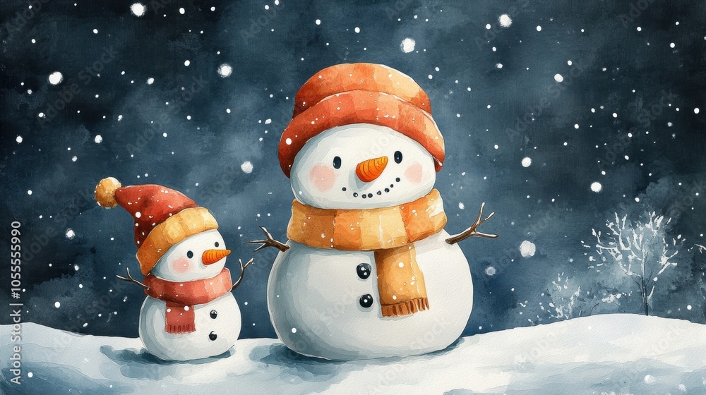 Cute snowman. Winter holiday theme. Cute snowman. Winter holiday theme.