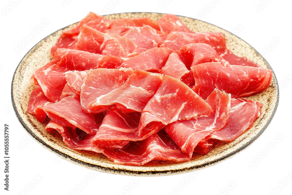Jamon meat isolated on transparent background, png Jamon meat isolated on transparent background, png