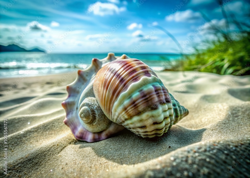 Unique Beach Shell on Sand - Fashion Photography Inspiration for Coastal Styles Unique Beach Shell on Sand - Fashion Photography Inspiration for Coastal Styles