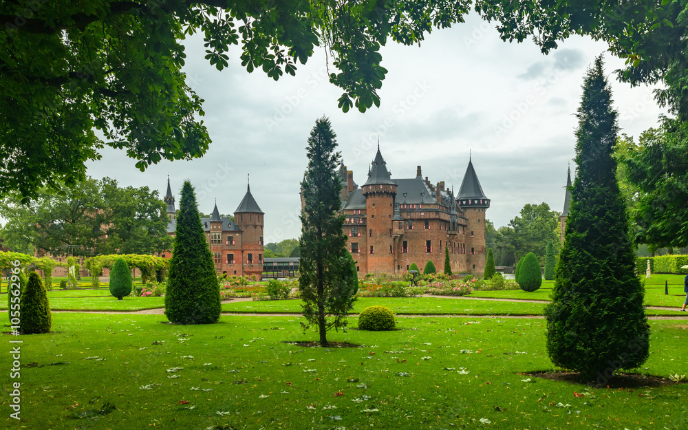 Castle de Haar the famous landmark in Netherlands Holland