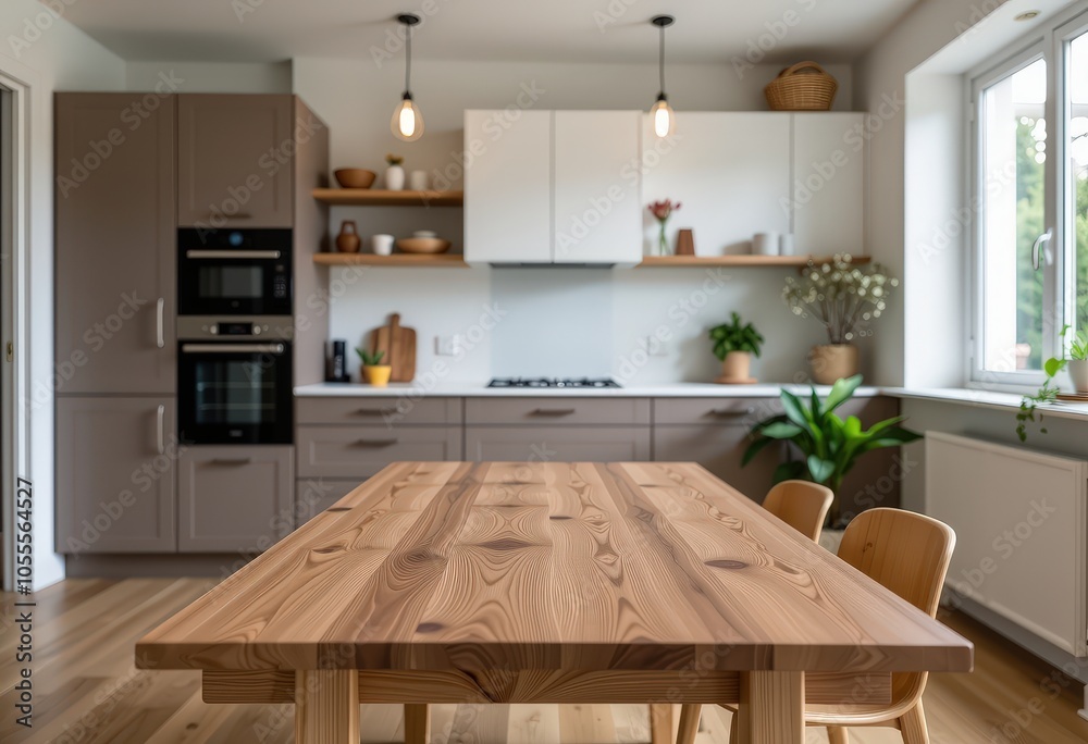 Fototapeta premium modern kitchen interior with kitchen