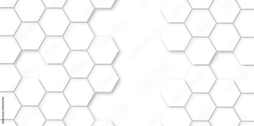 Abstract white background with hexagon and hexagonal background. Luxury white pattern with hexagons. abstract 3d hexagonal background with shadow. 3D futuristic abstract honeycomb mosaic background. Abstract white background with hexagon and hexagonal background. Luxury white pattern with hexagons. abstract 3d hexagonal background with shadow. 3D futuristic abstract honeycomb mosaic background.