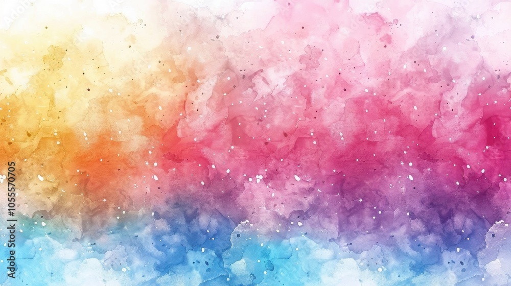 Fototapeta premium Abstract watercolor background. Digital art painting. Colorful texture.