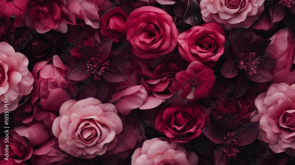 Beautiful pink and red roses blooming patterns. Beautiful pink and red roses blooming patterns.
