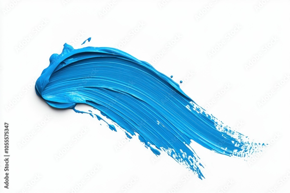Colorful Paint Brush Strokes on White Background Colorful Paint Brush Strokes on White Background