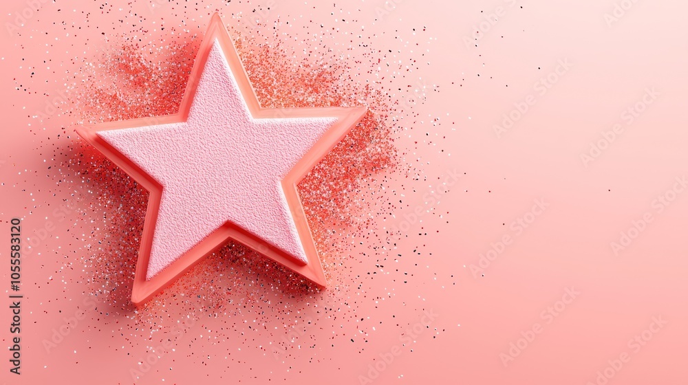 Fototapeta premium Premium Seal of Approval Badge on Sparkling Background with Copy Space for Poster Design, 32K Resolution - High Luminosity C4D Concept