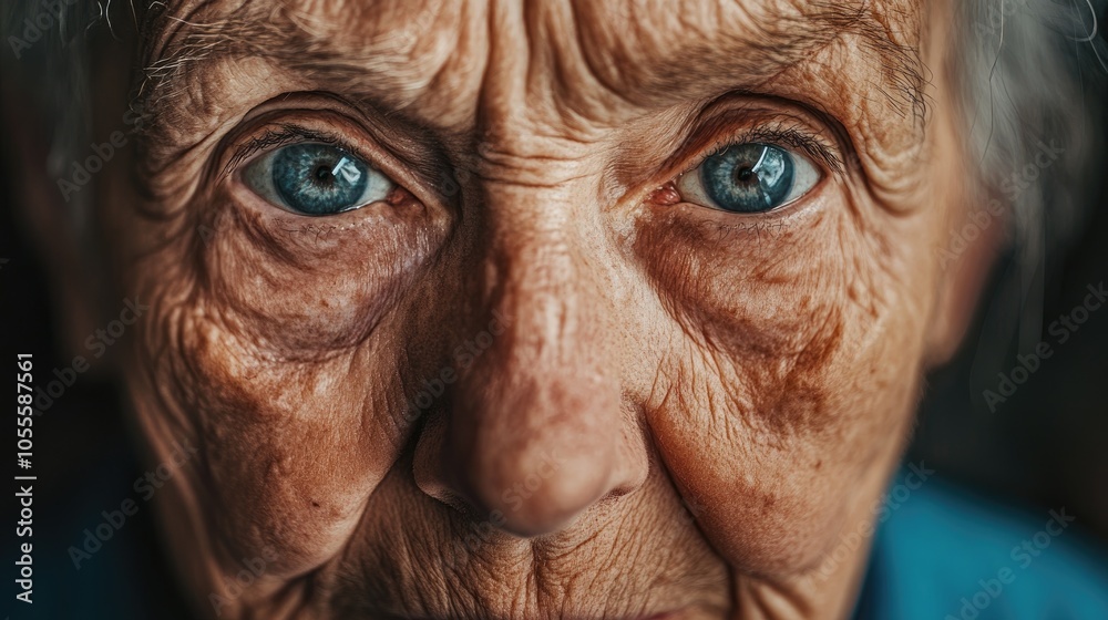 Portrait of an elderly woman highlighting aspects of women s health Portrait of an elderly woman highlighting aspects of women s health