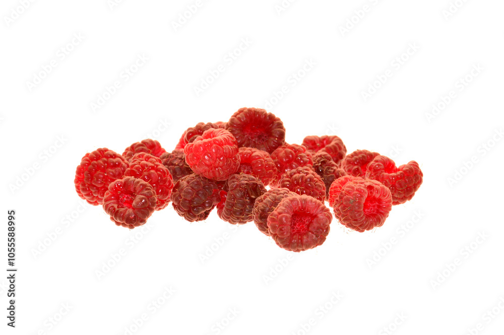 raspberry isolated on white background raspberry isolated on white background
