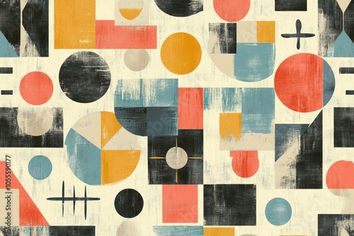 An abstract pattern featuri...