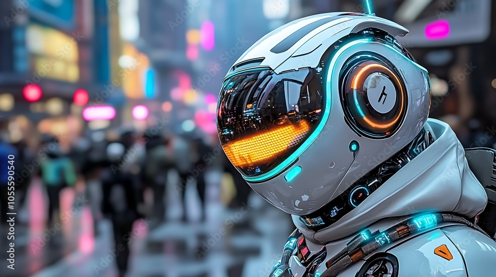 Futuristic robot Futuristic robot