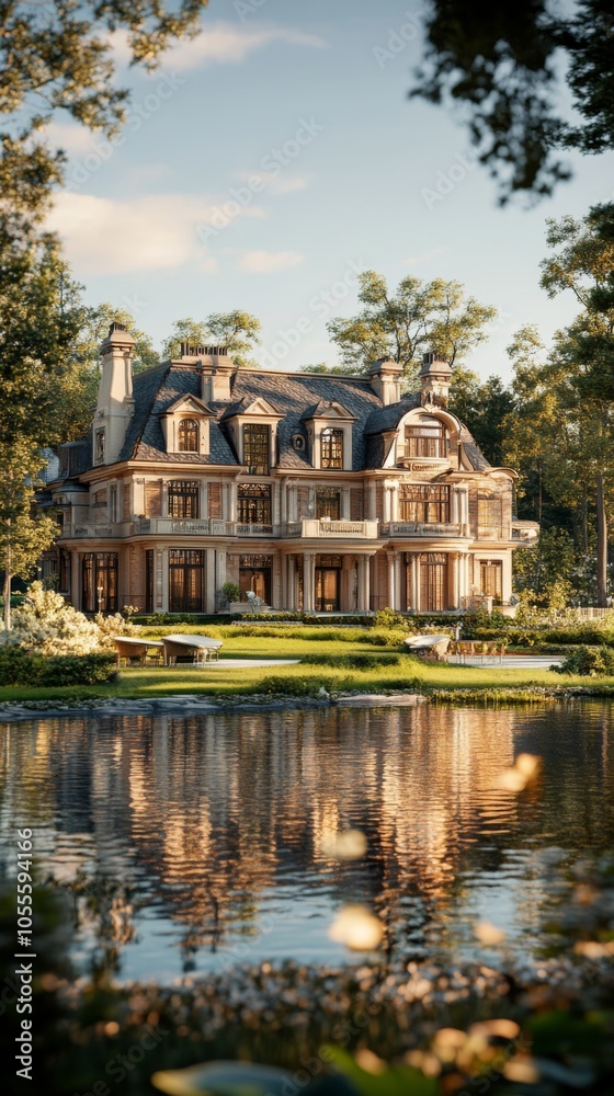 Luxurious Mansion by Lake Luxurious Mansion by Lake