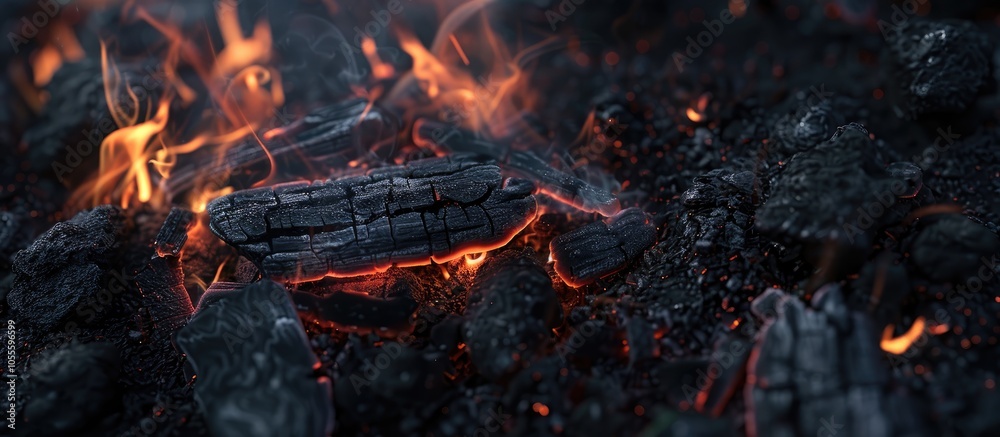 Begin a charcoal fire with a guide involving a copy space image Begin a charcoal fire with a guide involving a copy space image