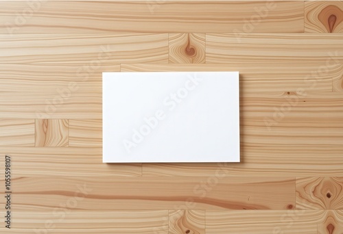 blank note paper on wood background