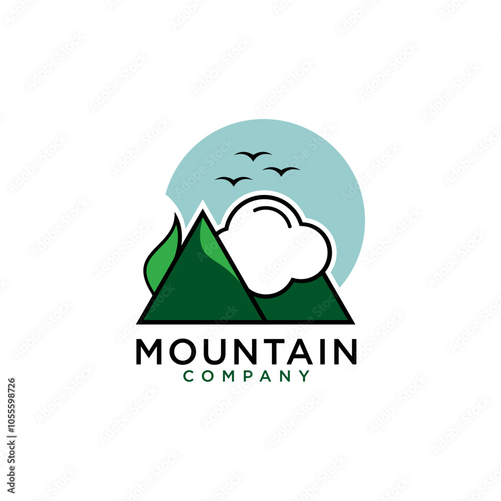unique landscape logo vector design. icon. vector illustration unique landscape logo vector design. icon. vector illustration