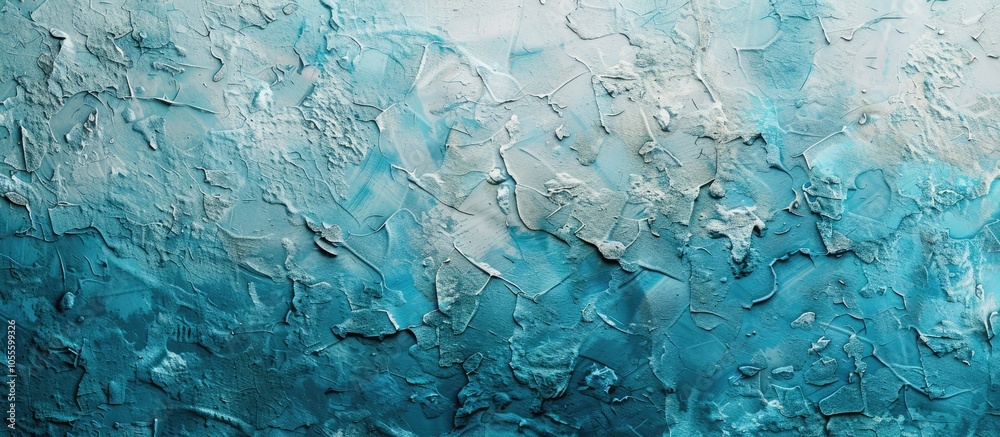 Abstract cyan stucco wall backdrop with a rough texture suitable for design with white areas for adding text or images. Copy space image. Place for adding text and design Abstract cyan stucco wall backdrop with a rough texture suitable for design with white areas for adding text or images. Copy space image. Place for adding text and design