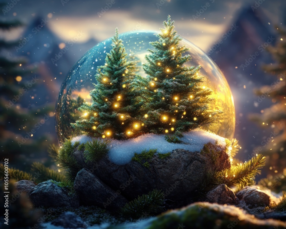 Magical Snow Globe with Holiday Lights Snow-Covered Trees, Warm Glow, Festive Cheer Inside a Globe, Enchanting Winter Wonderland Captured in a Snowy Scene Full of Joy and Merriment Magical Snow Globe with Holiday Lights Snow-Covered Trees, Warm Glow, Festive Cheer Inside a Globe, Enchanting Winter Wonderland Captured in a Snowy Scene Full of Joy and Merriment
