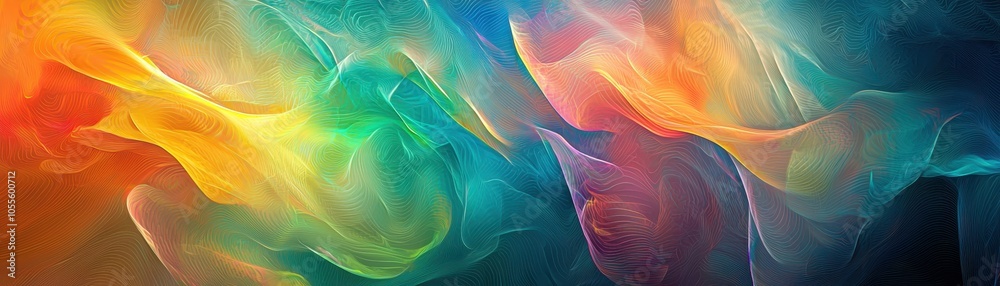 Abstract colorful wave patterns blend seamlessly in a vibrant spectrum, creating a dynamic and fluid composition for artistic backgrounds. Abstract colorful wave patterns blend seamlessly in a vibrant spectrum, creating a dynamic and fluid composition for artistic backgrounds.