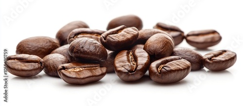 Coffee Beans Isolated On A White Background White Coffee