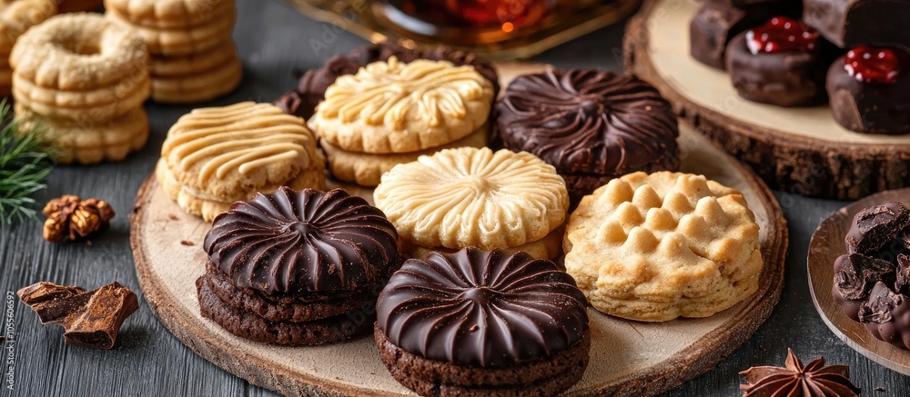 Various Bakery Of Chocolate Biscuits Various Bakery Of Chocolate Biscuits