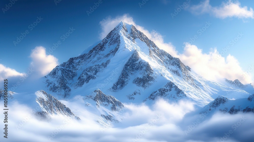 Peak of Tranquility Snow-Capped Mountains