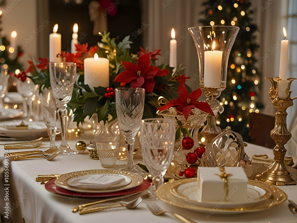 bowls and candles for the Christmas party bowls and candles for the Christmas party