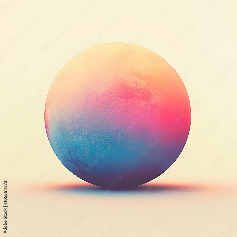 Artistic Interpretation of Colorful Gradient Spheres in Abstract Composition Artistic Interpretation of Colorful Gradient Spheres in Abstract Composition