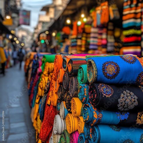 Vibrant Textiles in Chandni Chowk Markets