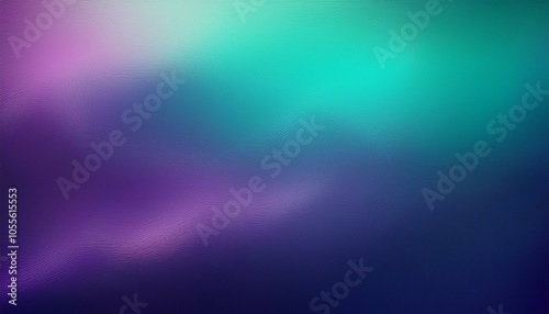 Abstract Background color on the water, color Dark turquoise and Dark violet gradient background with light leak and smooth texture