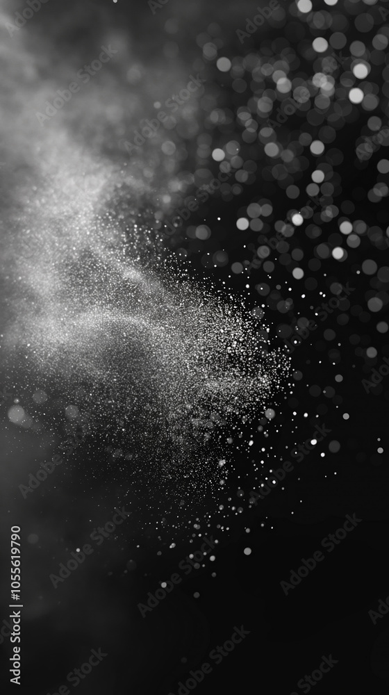 Obraz premium Abstract Black and White Texture of Rough Wall with Particles and Grunge Surface