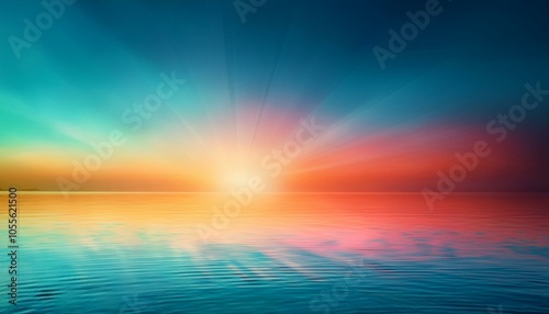 Abstract Background color on the water, color Famous and Fandango gradient background with light leak and smooth texture