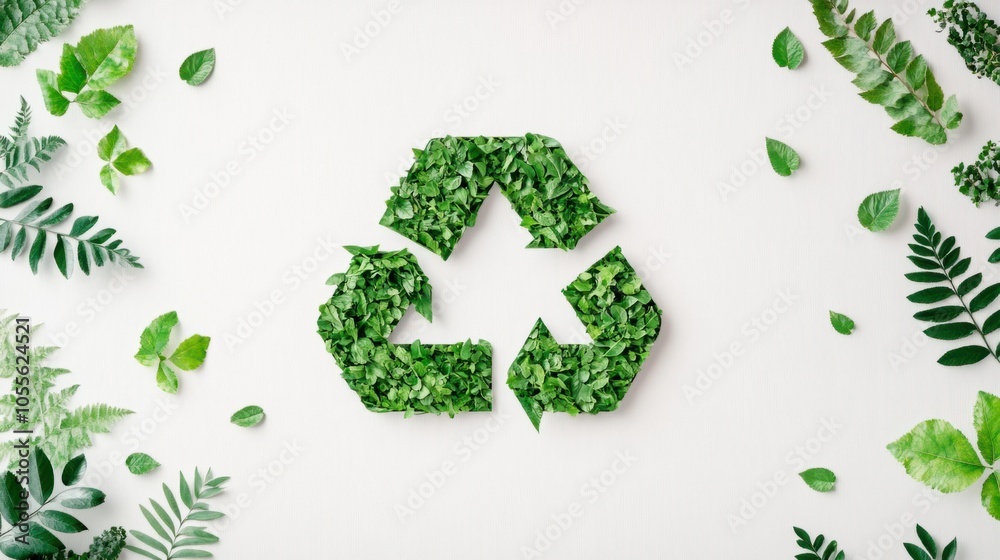 Recycling icon with Net Zero emissions text and green leaves, symbolizing environmental balance, isolated on white Recycling icon with Net Zero emissions text and green leaves, symbolizing environmental balance, isolated on white