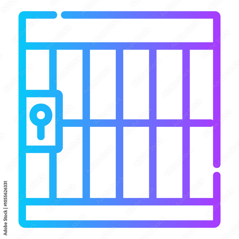 jail Gradient icon jail Gradient icon