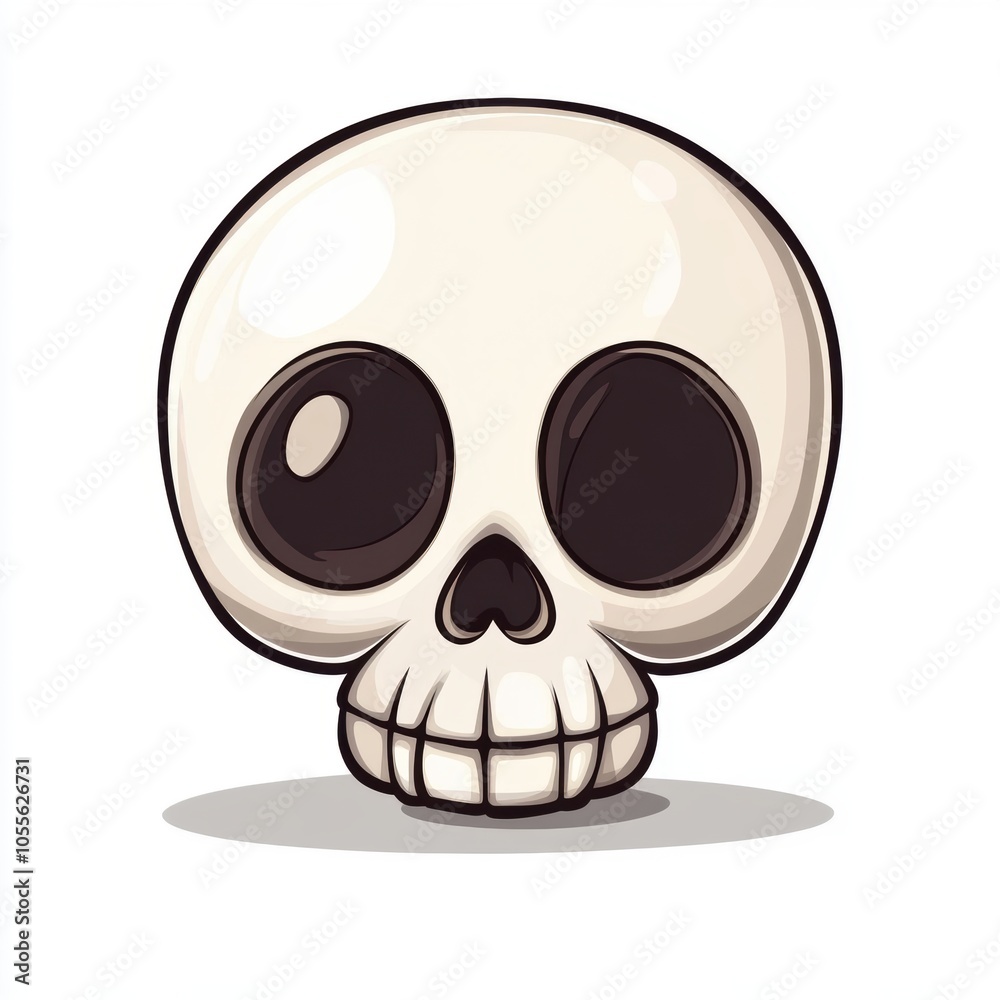 Cute cartoon skull symbol logo icon. The decoration element for Halloween. Cute cartoon skull symbol logo icon. The decoration element for Halloween.