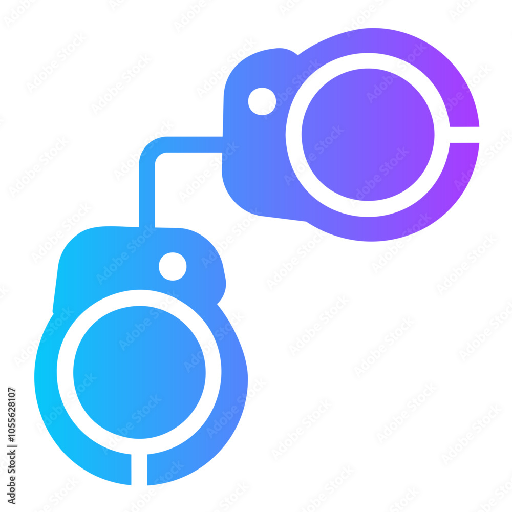handcuffs Gradient icon handcuffs Gradient icon