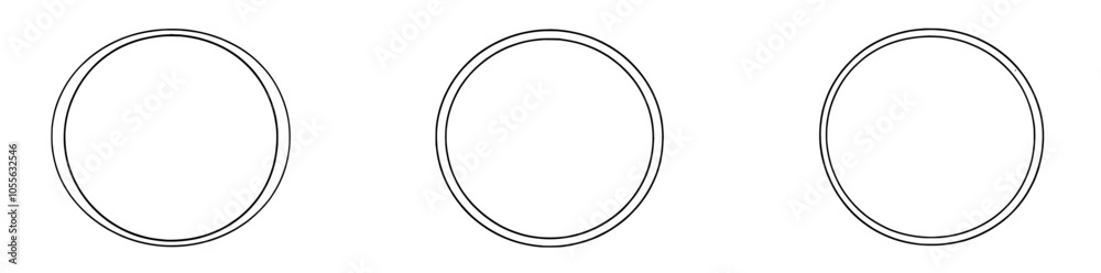 Hand drawn circle collection. Doodle circle frame set. Modern illustration with circles. Isolated illustration with circles. Hand drawn circle collection. Doodle circle frame set. Modern illustration with circles. Isolated illustration with circles.