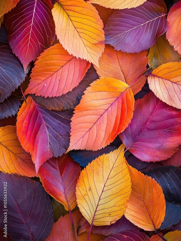 Close-up of colorful leaves Close-up of colorful leaves