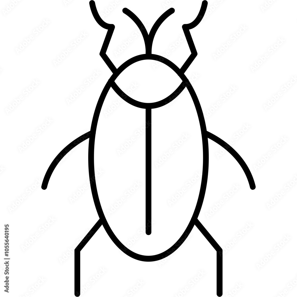 Whirligig Beetle Icon Whirligig Beetle Icon