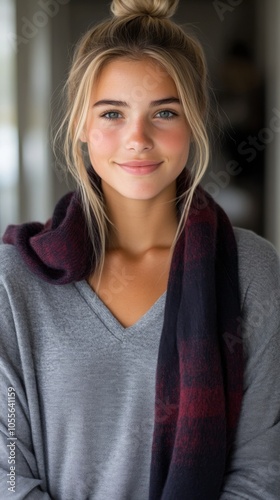 Young Woman with Casual Smile