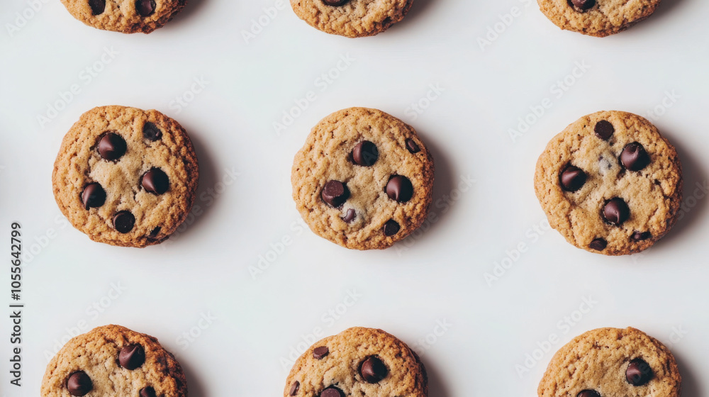 Freshly baked vegan chocolate chip cookies for perfect snacking Freshly baked vegan chocolate chip cookies for perfect snacking