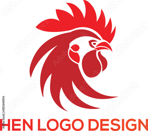 Hen logo design. Hen Head logo design. Animal Head Logo design. Bird logo design. Falcon logo design. Feather logo design. Pet bird logo design. farm logo design. bird logo design. 