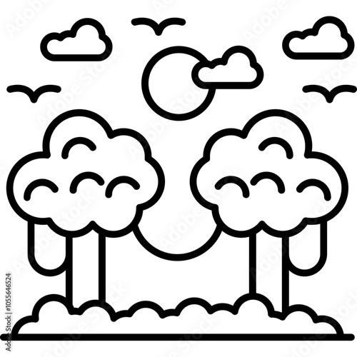 Amazon Rainforest Icon